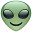 Alien-emoji på Whatsapp U+1F47D