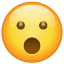 Forvirret emoji Whatsapp U+1F62E