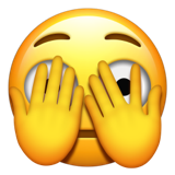 Kiggende øje-emoji U+1FAE3