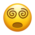 Emoji med spiraløjne U+1F635 U+1F4AB