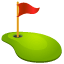 Golfhul med flag U+26F3