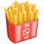 Pommes frites-smiley U+1F35F