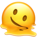 Emoji med smeltende ansigt U+1FAE0