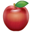 Rødt æble emoji U+1F34E