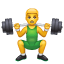 Bodybuilder-emoji U+1F3CB